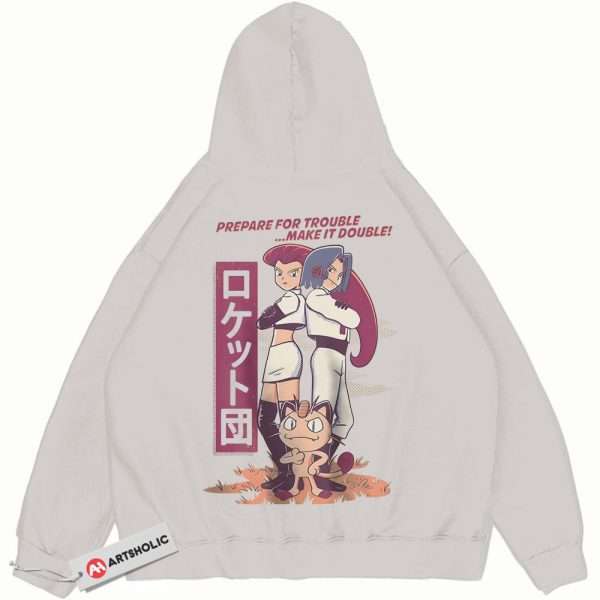 Team Rocket Hoodie, Pokemon Hoodie, Anime Hoodie, Vintage Hoodie