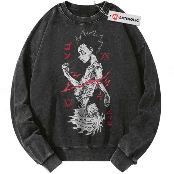 Killua Zoldyck Sweatshirt, Gon Freecss Sweatshirt, Hunter x Hunter Sweatshirt, HxH Sweatshirt, Anime Sweatshirt, Vintage Sweater