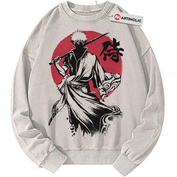 Gintoki Sakata Sweatshirt, Gintama Sweatshirt, Anime Sweatshirt, Vintage Sweater
