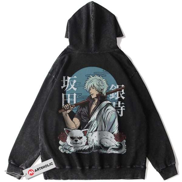 Gintoki Sakata Hoodie, Gintama Hoodie, Anime Hoodie, Vintage Hoodie