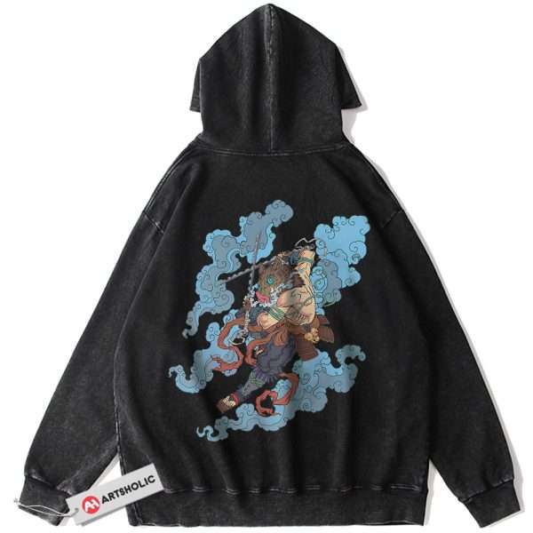 Inosuke Hashibira Hoodie, Demon Slayer Hoodie, Anime Hoodie, Vintage Hoodie
