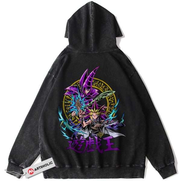 Dark Magician Hoodie, Yugi Muto Hoodie, Anime Hoodie, Vintage Hoodie