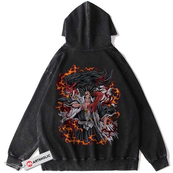 Kenpachi Zaraki Hoodie, Bleach Hoodie, Anime Hoodie, Vintage Hoodie