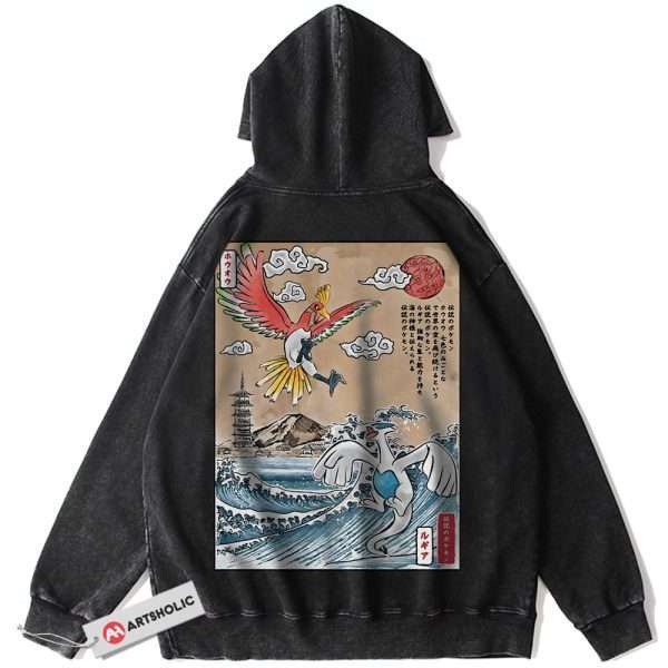 Lugia vs Ho-oh Hoodie, Pokemon Hoodie, Anime Hoodie, Vintage Hoodie