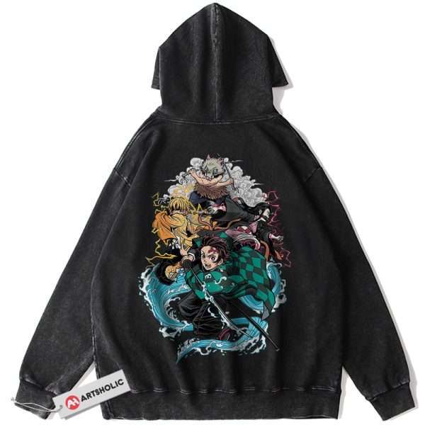 Demon Slayer Hoodie, Anime Hoodie, Vintage Hoodie