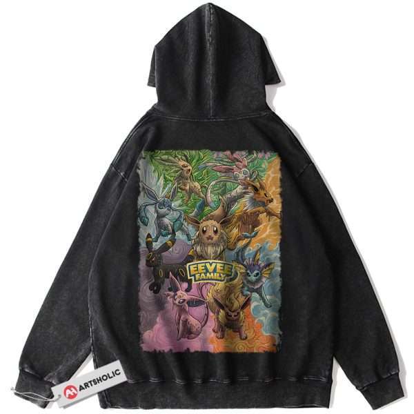 Eevee Hoodie, Pokemon Hoodie, Anime Hoodie, Vintage Hoodie