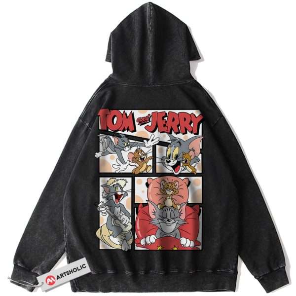 Tom and Jerry Hoodie, Animated Hoodie, Vintage Hoodie