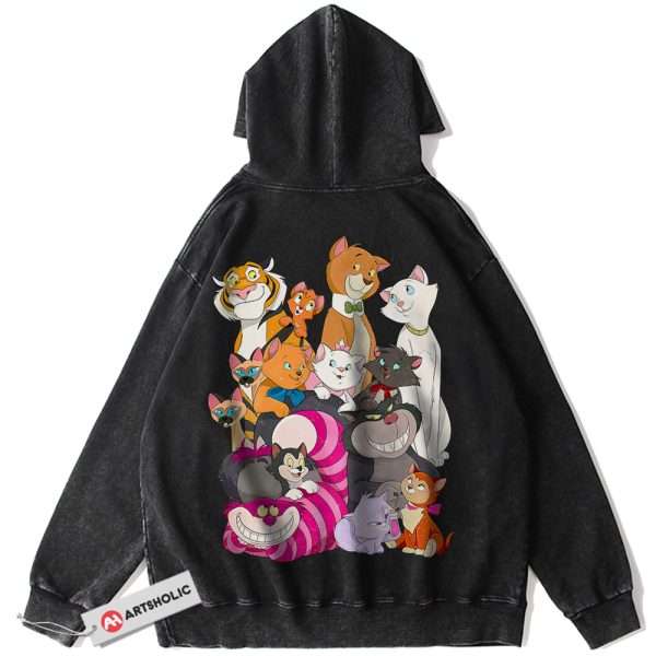 Disney Cat Hoodie, Animated Hoodie, Vintage Hoodie