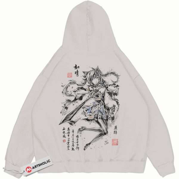 Keqing Hoodie, Genshin Impact Hoodie, Game Hoodie, Vintage Hoodie
