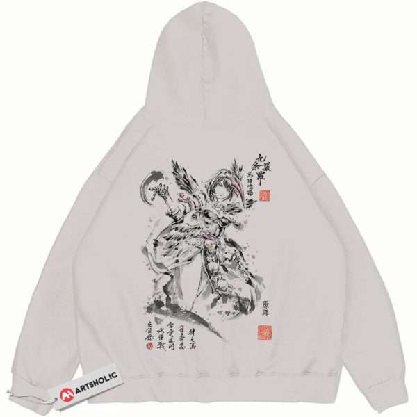 Kujou Sara Hoodie, Genshin Impact Hoodie, Game Hoodie, Vintage Hoodie