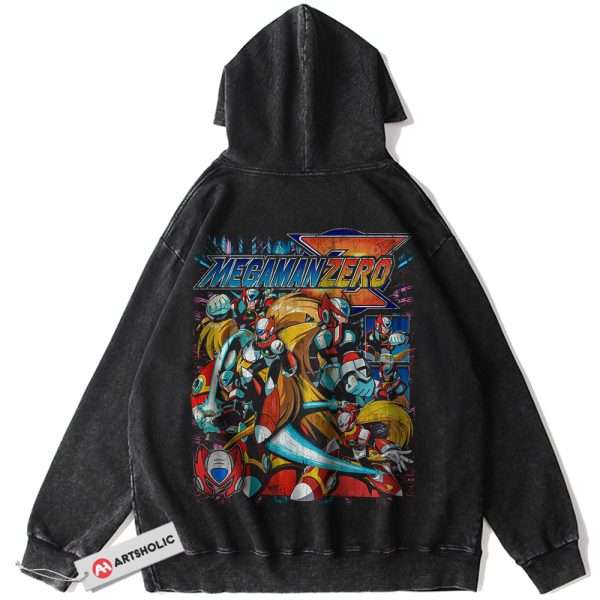 Mega Man Zero Hoodie, Game Hoodie, Vintage Hoodie