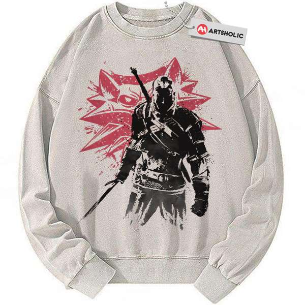 Geralt of Rivia Sweatshirt, The Witcher Sweatshirt, Game Sweatshirt, Vintage Sweater