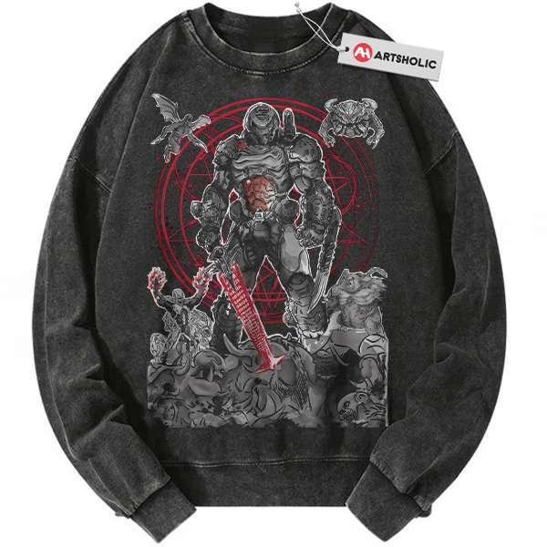 DOOM Eternal Sweatshirt, Game Sweatshirt, Vintage Sweatshirt