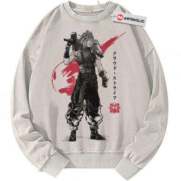 Cloud Strife Sweatshirt, Final Fantasy Sweatshirt, Game Sweatshirt, Vintage Sweater