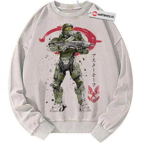 Master Chief Sweatshirt, Halo Sweatshirt, Game Sweatshirt, Vintage Sweater