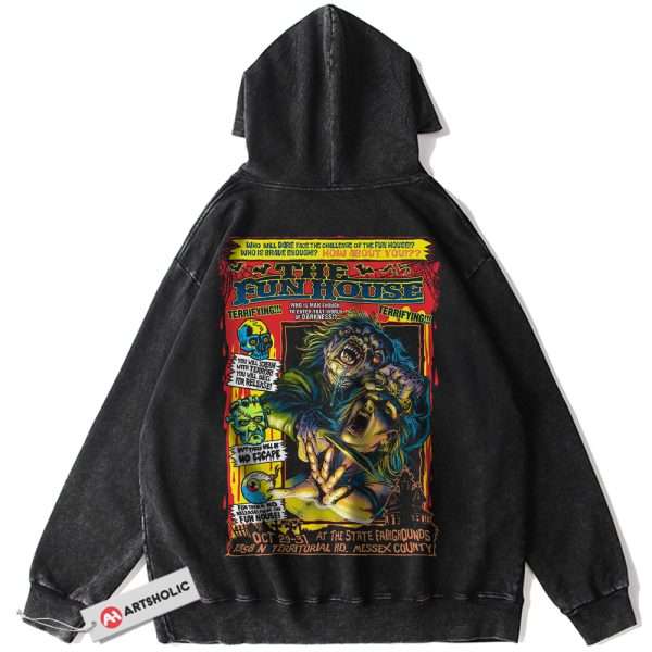 The Funhouse Hoodie, Halloween Hoodie, Horror Hoodie, Vintage Hoodie