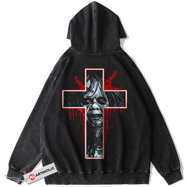 Regan MacNeil Hoodie, The Exorcist Hoodie, Halloween Hoodie, Horror Hoodie, Vintage Hoodie