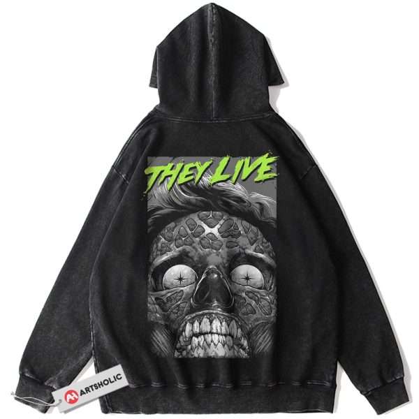 Male Ghoul Hoodie,They Live Hoodie, Halloween Hoodie, Horror Hoodie, Vintage Hoodie