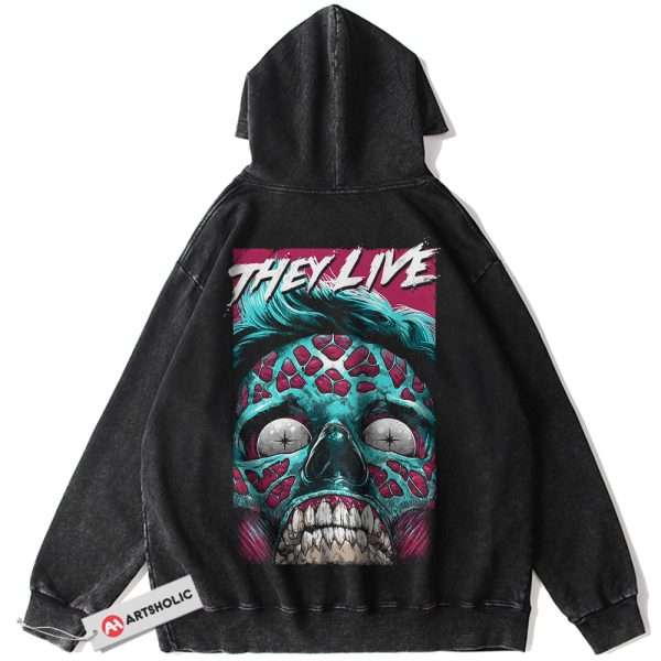 Male Ghoul Hoodie,They Live Hoodie, Halloween Hoodie, Horror Hoodie, Vintage Hoodie