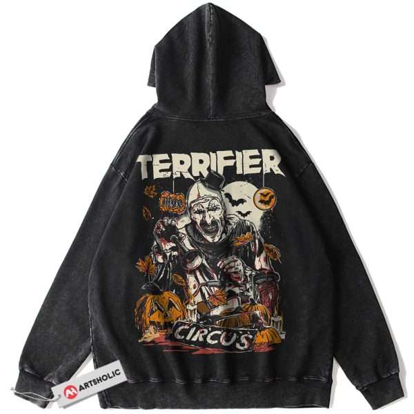 Terrifier Hoodie, Halloween Hoodie, Horror Hoodie, Vintage Hoodie