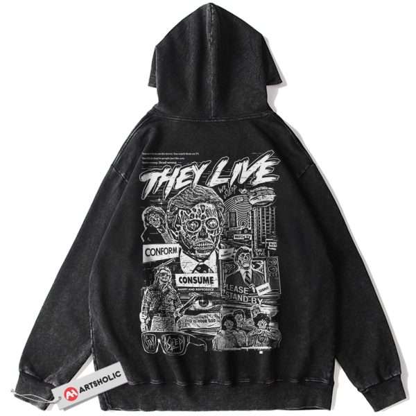 They Live Hoodie, Halloween Hoodie, Horror Hoodie, Vintage Hoodie