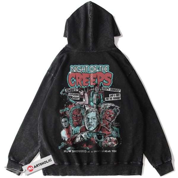 Night of the Creeps Hoodie, Halloween Hoodie, Horror Movie Hoodie, Vintage Hoodie