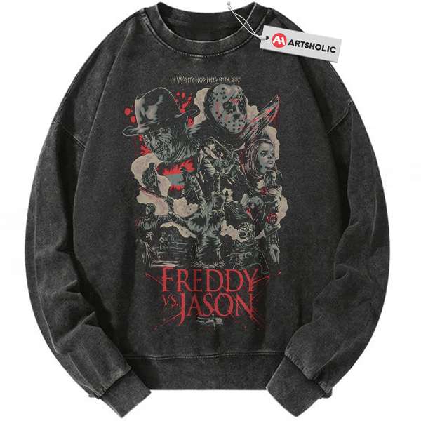 Freddy Krueger Sweatshirt, Jason Voorhees Sweatshirt, Horror Sweatshirt, Halloween Sweatshirt, Vintage Sweater