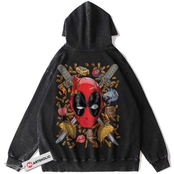 Deadpool Hoodie, Marvel Comics Hoodie, Vintage Hoodie