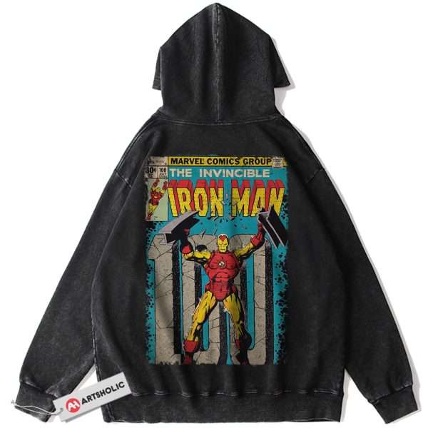Iron Man Hoodie, Marvel Comics Hoodie, Vintage Hoodie