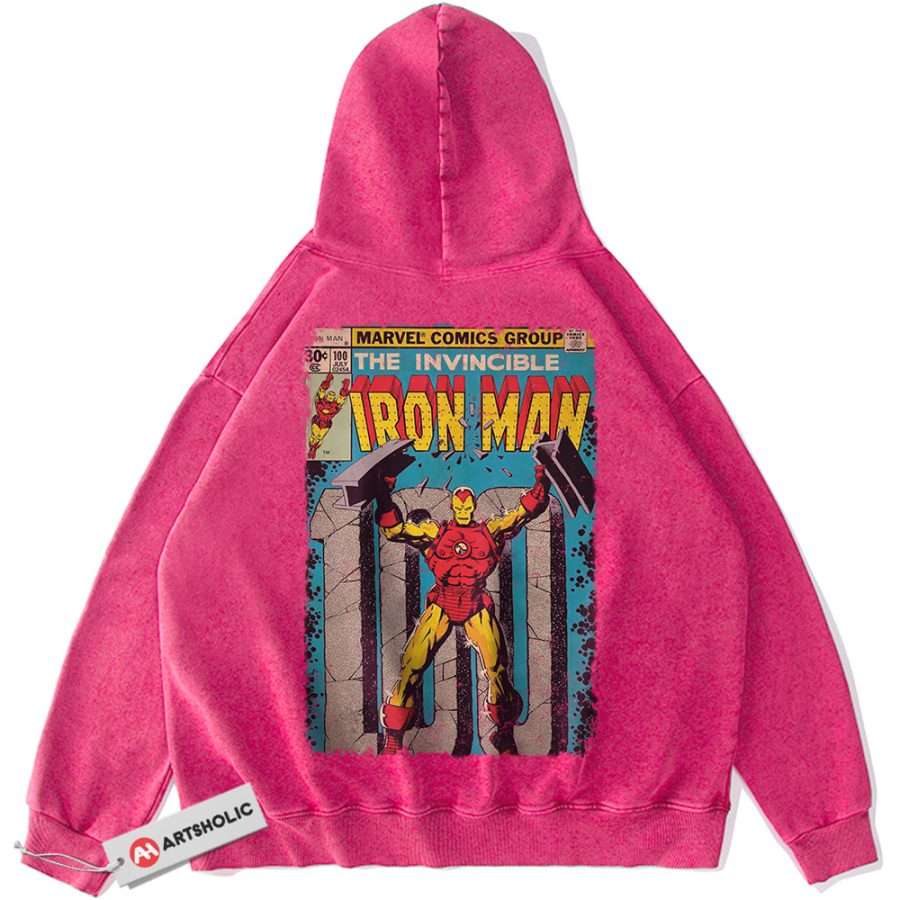 Iron Man Hoodie, Marvel Comics Hoodie, Vintage Hoodie – Artsholic