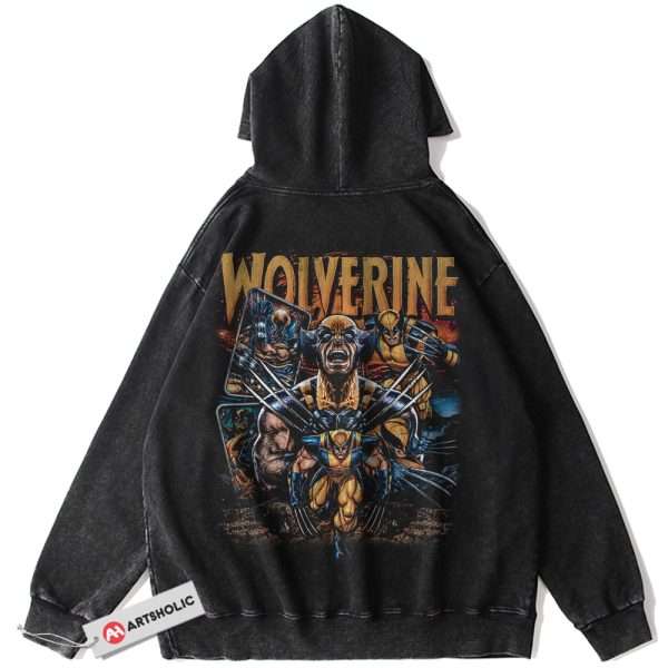 Wolverine Hoodie, X-Men Hoodie, Marvel Comics Hoodie, Vintage Hoodie
