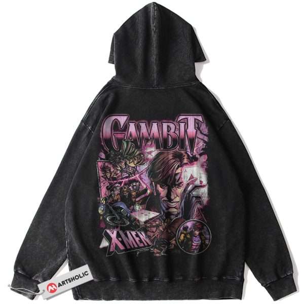 Gambit Hoodie, X-Men Hoodie, Marvel Comics Hoodie, Vintage Hoodie