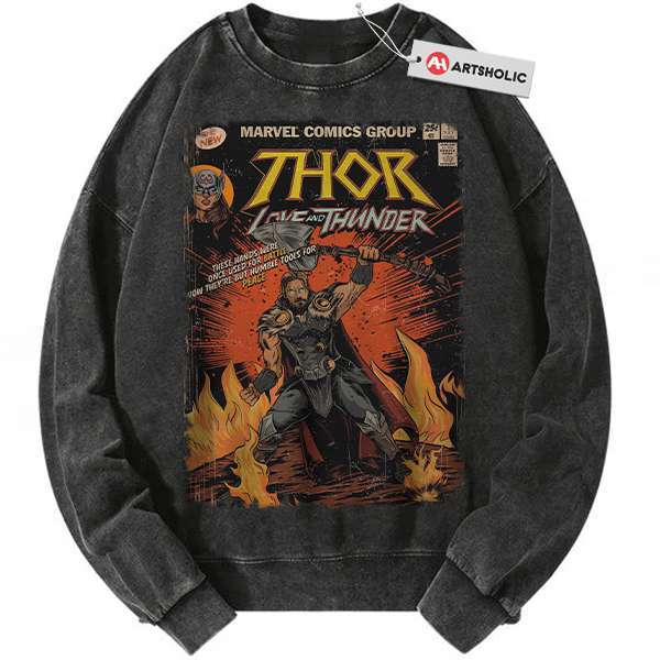 Thor Sweatshirt, Marvel Comics Sweatshirt, Vintage Sweater