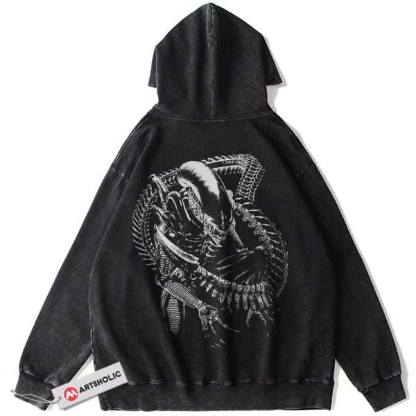 Xenomorph Hoodie, Alien vs Predator Hoodie, Movie Hoodie, Vintage Hoodie