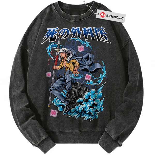 Trafalgar D Water Law Sweatshirt, One Piece Sweatshirt, Anime Sweatshirt, Vintage Sweatshirt