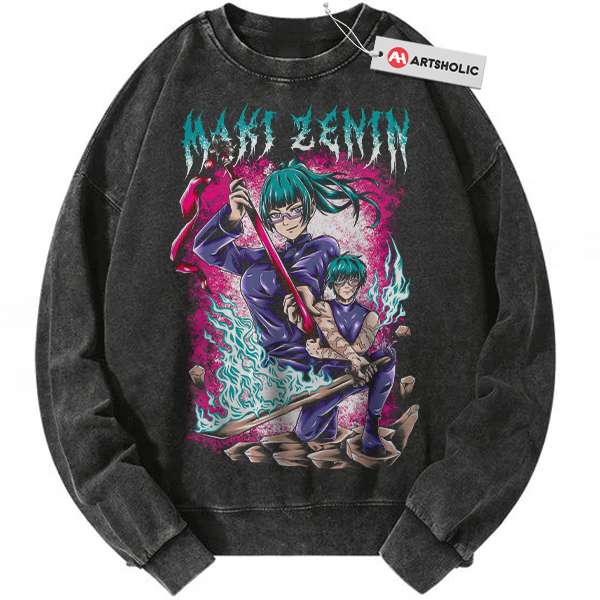 Maki Zenin Sweatshirt, Jujutsu Kaisen Sweatshirt, Anime Sweatshirt, Vintage Sweater