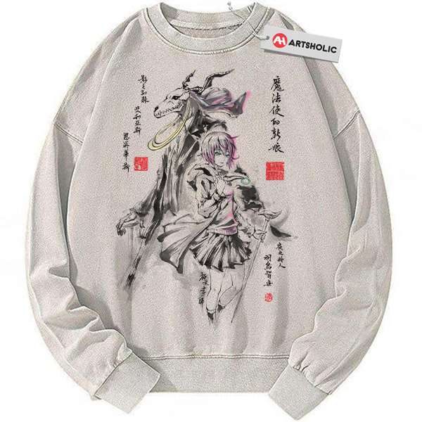 Elias AinsworthSweatshirt, Hatori Chise Sweatshirt, The Ancient Magus' Bride Sweatshirt, Anime Sweatshirt, Vintage Sweater