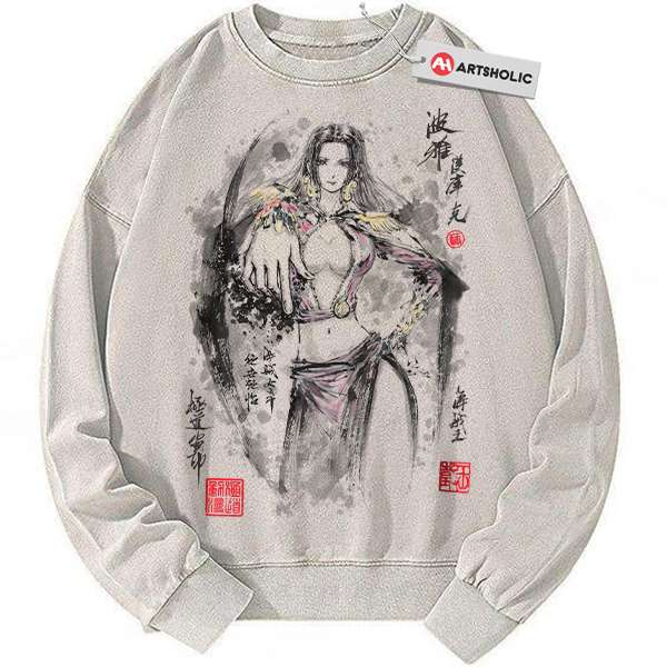 Boa Hancock Sweatshirt, One Piece Sweatshirt, Anime Sweatshirt, Vintage Sweater