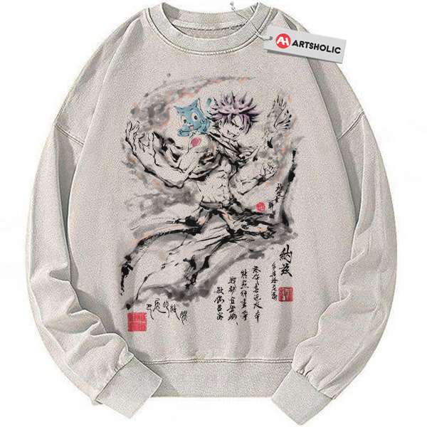 Natsu Dragneel Sweatshirt, Fairy Tail Sweatshirt, Anime Sweatshirt, Vintage Sweater