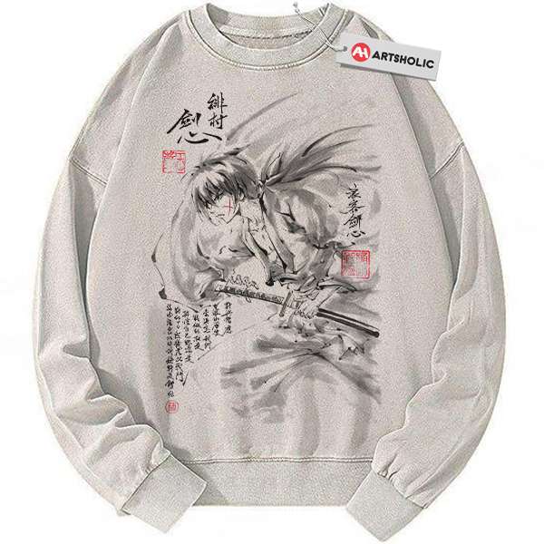 Himura Kenshin Sweatshirt, Rurouni Kenshin Sweatshirt, Anime Sweatshirt, Vintage Sweatshirt