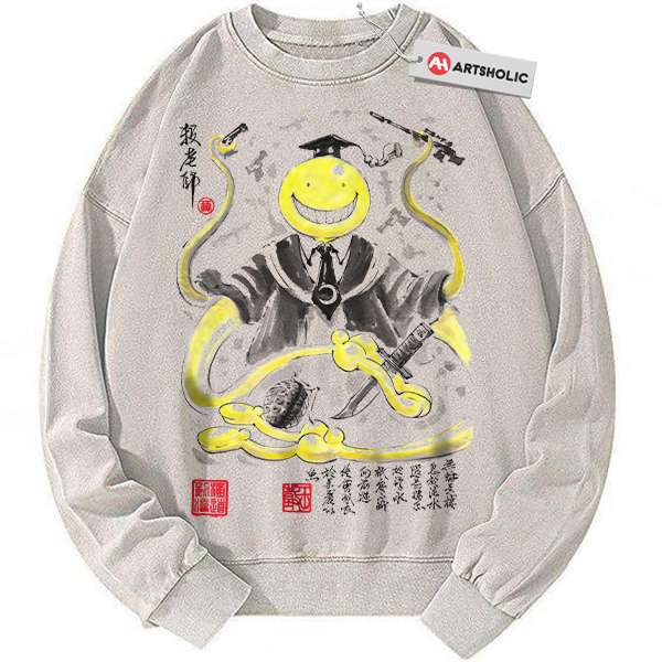 Korosensei Sweatshirt, Assassination Classroom Sweatshirt, Anime Sweatshirt, Vintage Sweater