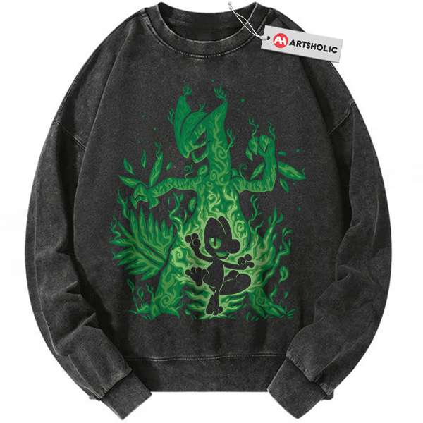 Treecko Sweatshirt, Sceptile Sweatshirt, Pokemon Sweatshirt, Anime Sweatshirt, Vintage Sweater