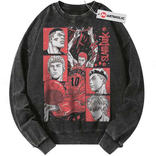 Slam Dunk Sweatshirt, Anime Sweatshirt, Vintage Sweater