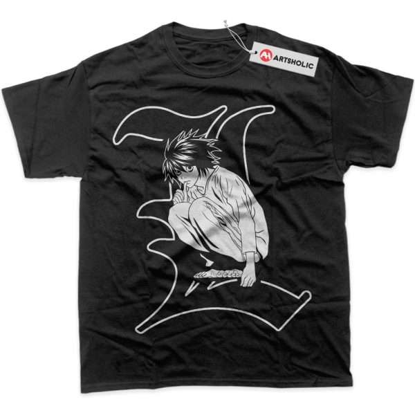 L Shirt, Death Note Shirt, Anime Shirt, Graphic Tee