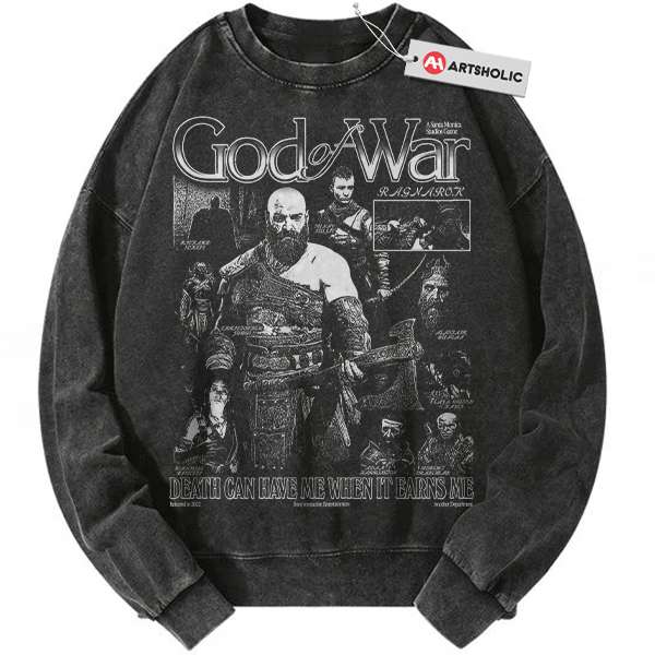 Kratos Sweatshirt, God of War Sweatshirt, Game Sweatshirt, Vintage Sweater