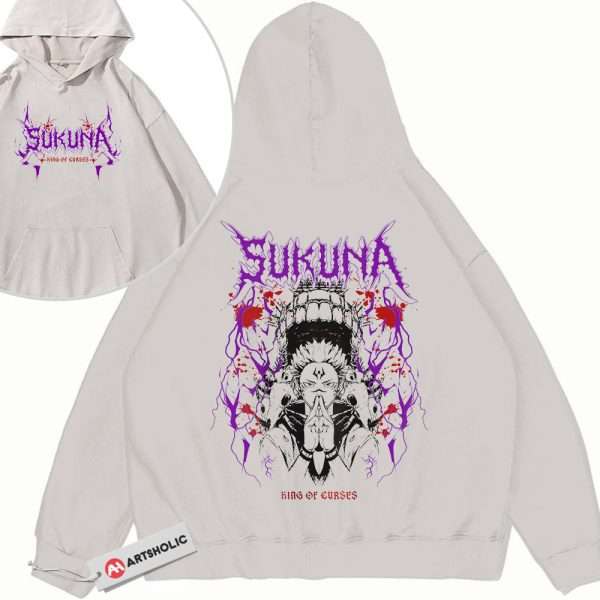 Ryomen Sukuna Hoodie, Jujutsu Kaisen Hoodie, Anime Hoodie, Vintage Hoodie 2-Sided