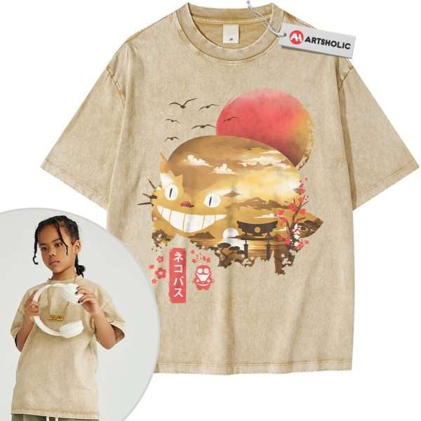 Catbus Shirt For Kids, My Neighbor Totoro Shirt For Kids, Studio Ghibli Shirt For Kids, Anime Shirt For Kids, Vintage Tee For Kids