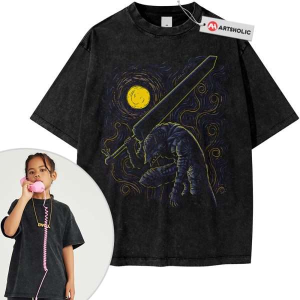 Guts Tee For Kids, Berserk Tee For Kids, Anime Tee For Kids, Vintage Tee For Kids