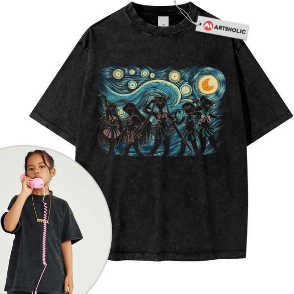 Sailor Moon Tee For Kids, Anime Tee For Kids, Vintage Tee For Kids