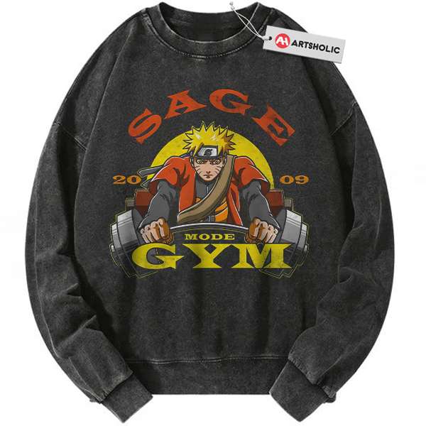 Gym Naruto Sweatshirt, Anime Sweatshirt, Vintage Sweatshirt